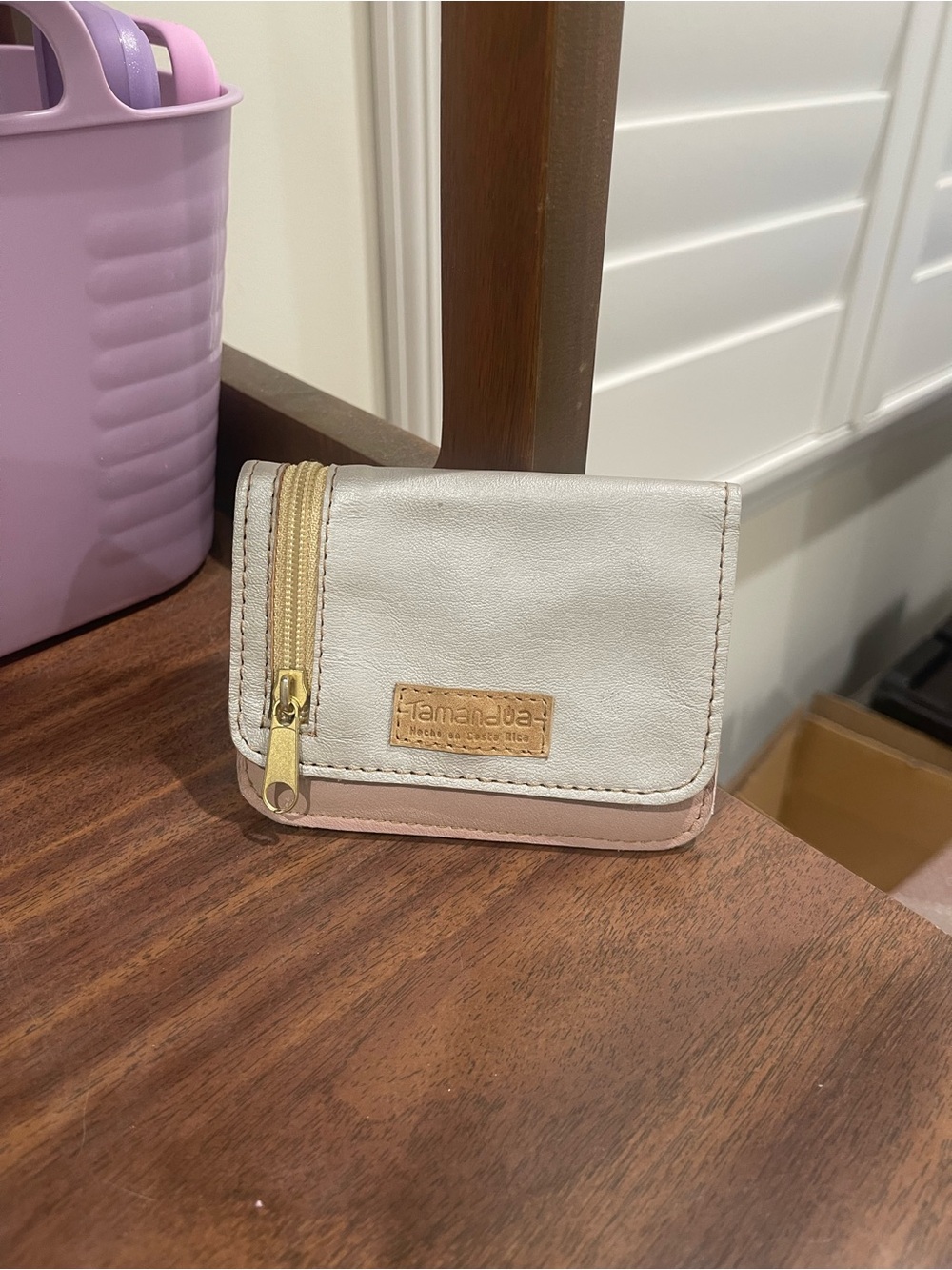 Cream & Blush Women's Zip Wallet